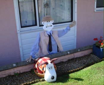Walace & Gromit Scarecrow in Solva